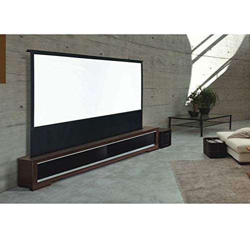 WSSBK 92 inch 16:9 Floor Rising Electric Anti Light Motorized Projection Screen for Short Throw Laser Projector