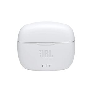 JBL Tune 215TWS True Wireless Earbud Headphones Pure Bass Sound, Bluetooth, 25H Battery, Dual Connect (White)