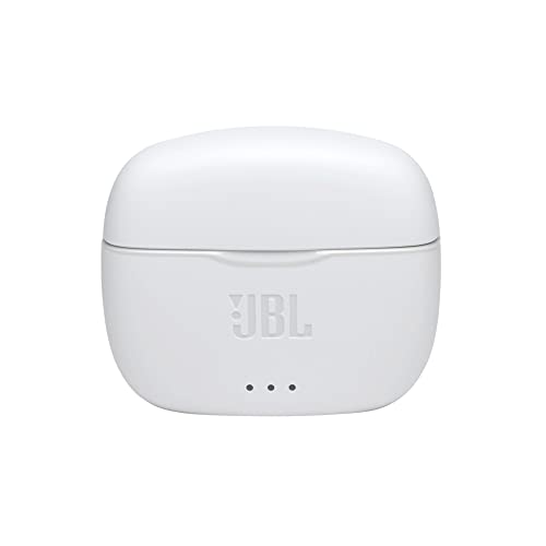 JBL Tune 215TWS True Wireless Earbud Headphones Pure Bass Sound, Bluetooth, 25H Battery, Dual Connect (White)