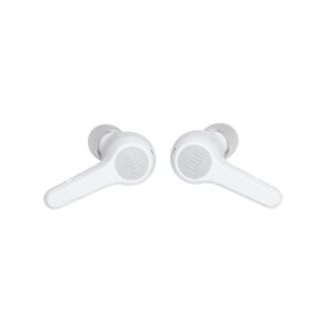 JBL Tune 215TWS True Wireless Earbud Headphones Pure Bass Sound, Bluetooth, 25H Battery, Dual Connect (White)