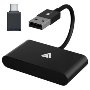 Dododuck Android Auto Wireless Adapter for OEM Factory Wired Android Auto Cars Plug & Play Easy Setup AA Wireless Android Auto Dongle for Android Phones Converts Wired Android Auto to Wireless