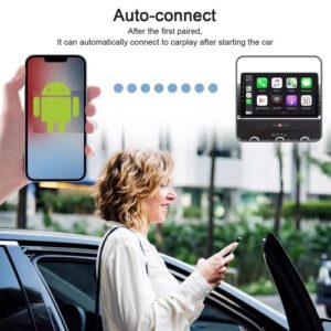 Dododuck Android Auto Wireless Adapter for OEM Factory Wired Android Auto Cars Plug & Play Easy Setup AA Wireless Android Auto Dongle for Android Phones Converts Wired Android Auto to Wireless