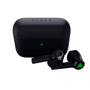 razer hammerhead true wireless x earbuds: custom-tuned 13mm drivers – bluetooth 5.2 w/auto-pairing – 60ms low-latency gaming mode – touch enabled – mobile app customization – classic black