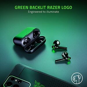 Razer Hammerhead True Wireless X Earbuds: Custom-Tuned 13mm Drivers - Bluetooth 5.2 w/Auto-Pairing - 60ms Low-Latency Gaming Mode - Touch Enabled - Mobile App Customization - Classic Black