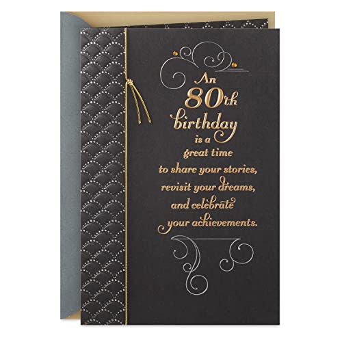 Hallmark 80th Birthday Card (Honor You Today) (5RZB2007)