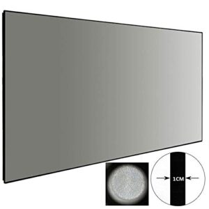 LLAMN 2.35:1 Format 4K Thin Bezel Fixed Frame Projection Screen with Cinema Grey Frame Screen ( Size : 84 inch )