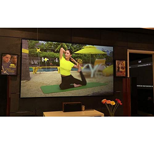 LLAMN 2.35:1 Format 4K Thin Bezel Fixed Frame Projection Screen with Cinema Grey Frame Screen ( Size : 84 inch )