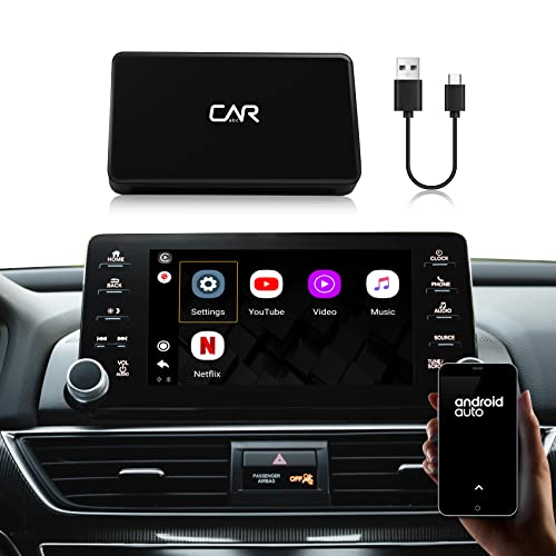 CARABC Wireless CarPlay Adapter with Netflix, 2023 The Magic Box CarPlay Adapter, Support Android 10, YouTube & Netflix, Wired to Wireless Apple CarPlay & Android Auto, Easy to Set