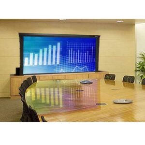 PDGJG 92 inch 16:9 Floor Rising Electric Anti Light Motorized Projection Screen for Short Throw Laser Projector