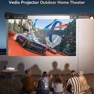 Portable Projector with WiFi and Bluetooth, 5G WiFi Native 1080P 9800L USSUNNY Outdoor Projector 4K Supported, 300" Mini Movie Projector with Carry Bag, for HDMI*2, USB, Laptop, iOS & Android Phone