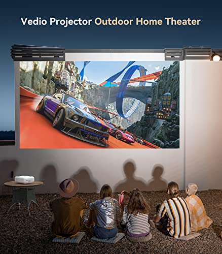 Portable Projector with WiFi and Bluetooth, 5G WiFi Native 1080P 9800L USSUNNY Outdoor Projector 4K Supported, 300" Mini Movie Projector with Carry Bag, for HDMI*2, USB, Laptop, iOS & Android Phone