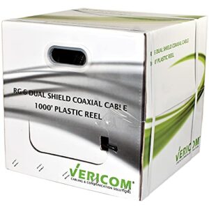 Vericom(r) 1000Ft Rg6 Dual Shld CBL Tv, Projector & Home Theater Accessories