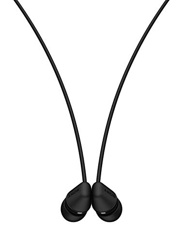 Sony WI-C200 Wireless in-Ear Headset/Headphones with mic for Phone Call, Black (WIC200/B)