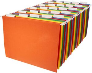 amazon basics hanging organizer file folders – letter size, assorted colors, 25-pack