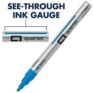 Quartet Glass Dry Erase Markers, Whiteboard Markers, Fine Tip, White and Neon Colors, 6 Pack (79558Q)