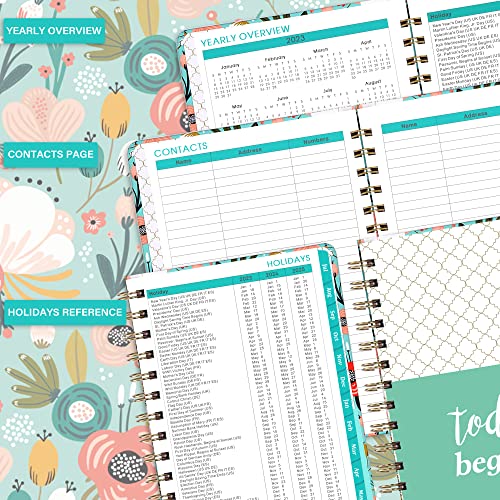 Planner 2023-2024 - Weekly Monthly Planner 2023-2024, July 2023 - June 2024, 12 Monthly Weekly Planner with Tabs, Hardcover, 6.4‘’ x 8.3'' Calendar Planner with Elastic Closure, Inner Pocket