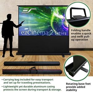 Elite Screens ezCinema 2, 52-inch 4:3,Portable Manual Floor Pull Up Scissor Backed Projector Screen, Home Theater Office Classroom Projection Carrying Bag, 2-YEAR WARRANTY US Based Company - F52XWV2