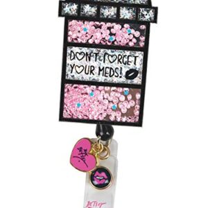 Koi Betsey Johnson BA156 Retractable Badge Clip Pill Box OS