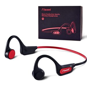 aisizon bone conduction headphones bluetooth h6, over ear sports headphones, open ear headphones wireless bluetooth for runing, gym workout, sports