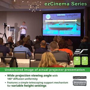 Elite Screens ezCinema Series, 135-INCH 16:9, Manual Pull Up Projector Screen, Movie Home Theater 8K / 4K Ultra HD 3D Ready, 2-YEAR WARRANTY, F135NWH
