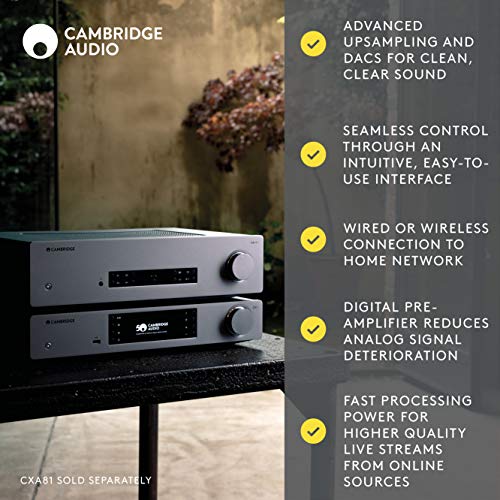 Cambridge Audio CXN V2 Stereo Network Streamer - All-in-One Wireless Media Streaming with WiFi (Lunar Grey)