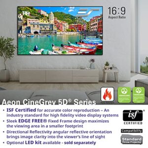 EliteProjector Aeon CineGrey 5D, 150" Diagonal 16:9, Edge Free Ceiling Light Rejecting and Ambient Light Rejecting Fixed Frame Projection Projector Screen for Movie Home Theater, EP-AR150DHD5