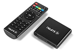 neumi atom 1080p full-hd digital media player for usb drives and sd cards – with hdmi and analog av, automatic playback and looping capability