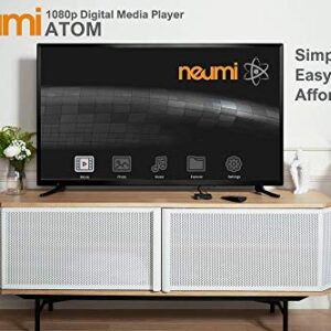 NEUMI Atom 1080P Full-HD Digital Media Player for USB Drives and SD Cards - with HDMI and Analog AV, Automatic Playback and Looping Capability