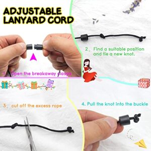 cuty home Teacher Lanyards for ID Badges for Women Silicone Bead Lanyards for ID Badge Holder and Keys Chain Aesthetic Breakaway Lanyard for Teachers Nurse Teens Beaded Pencil Teacher Lanyard (3)