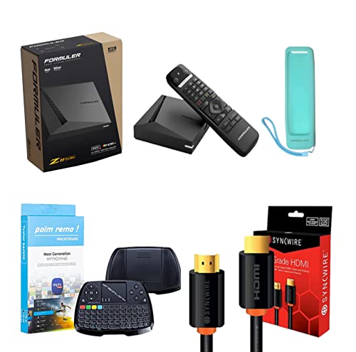 Formuler Z11 Pro Max 4K Android 11 Dual Band 5G Gigabit LAN 4GB Ram 32GB Storage with Premium IR1 Remote Control | Bonus HDMI Cable | Bonus Dreamlink 7 Color Keyboard| Bonus Silicone Remote Case.