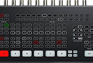 Blackmagic Design ATEM SDI Extreme ISO Live Stream Switcher Bundle with 8’ 5G-SDI Cable, 7’ Cat5e Cable, and 5-Pack of Solid Signal Cable Ties (SWATEMMXEPCEXTISO)