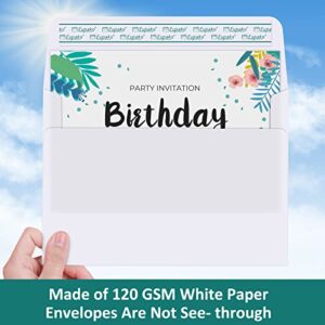 Eupako White Blank Cards with A7 Envelopes 100 Pack, 5x7" Heavyweight Folded Cardstock and 5.25x7.25" Envelopes Self Seal for Greeting Cards, Invitations, Wedding, Baby Shower, Birthday