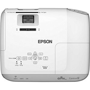 Epson V11H690020 High Definition LCD Projector, PowerLite W29,White