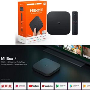 Xiaomi Mi Box S 4K HDR Android TV with DBA Streaming Media Player with Remote Control Google & Voice Assistant