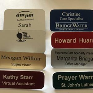 Engraved Name Tags Custom