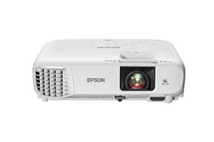 epson home cinema 880 3-chip 3lcd 1080p projector, 3300 lumens color and white brightness, streaming and home theater, built-in speaker, auto picture skew, 16,000:1 contrast, hdmi 2.0, white (renewed)