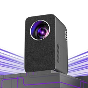 portable projector native 1080p home theater, wifi projector wireless for android/ios and support ios cable cast, led mini projectors built-in bluetooth speaker, compatible with tv stick,dvd,pc,hdmi