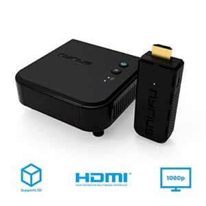 Nyrius Aries Prime Wireless Video HDMI Transmitter & Receiver for Streaming HD 1080p 3D Video & Digital Audio from Laptop, PC, Cable, Netflix, YouTube, PS to HDTV/Projector (NPCS549)