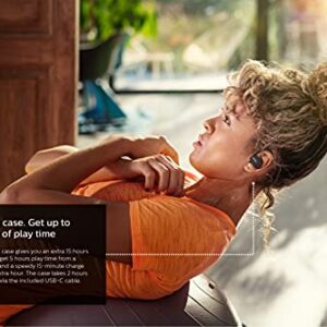 Philips A5205 Wireless Sports Earbuds, IPX7 Waterproof, in-Ear True Wireless Bluetooth 5.1 Headphones, USB-C Charging, Detachable earhooks, Up to 20 Hours of Playtime, TAA5205BK