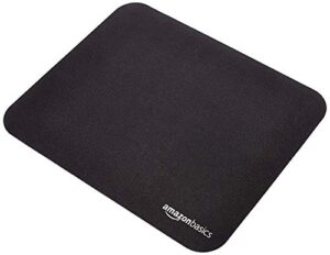 amazon basics gaming computer mouse pad -cloth with rubberized base, black