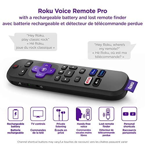 Roku Ultra LT (4K/HDR/HD) Streaming Player with Enhanced Voice Remote, Ethernet W/Premium 6FT 4K Ready HDMI Cable & 64GB MicroSD for Faster Channel Loading (US Version)