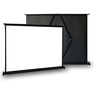 leng table top projector screen portable little screen floor standing projection screen retractable movies screen for home cinema theater 20/30/40/50 inch (color : 16:9, size : 20inch)