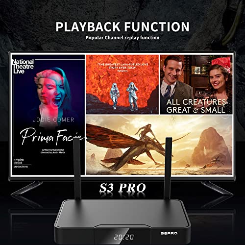 2023 S3pro S3 Pro Support 6k HD Dual- Wi-Fi Best of Best TV Box, 2GB RAM, 32 GB Storage