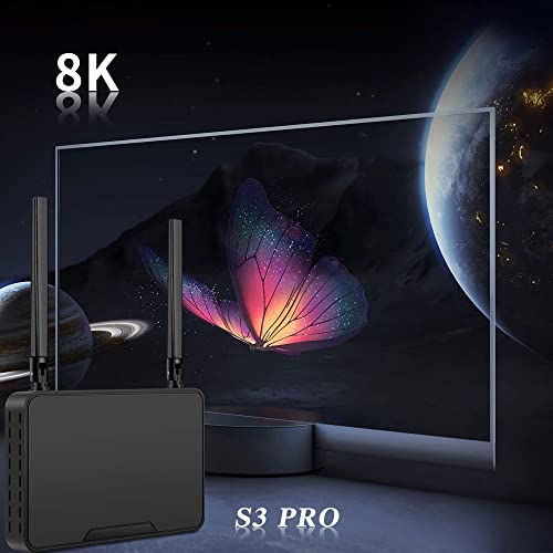 2023 S3pro S3 Pro Support 6k HD Dual- Wi-Fi Best of Best TV Box, 2GB RAM, 32 GB Storage