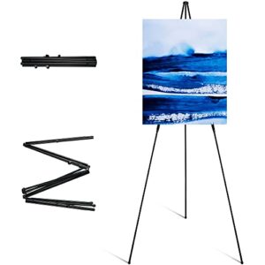 ARTIFY 63" Instant Display Sign Easel Stand, Tripod for Wedding Sign, Posters, Paintings,Canvas and Poster Board, Portable Display Stand for Home School Supplies、Shop and Various Ceremonies