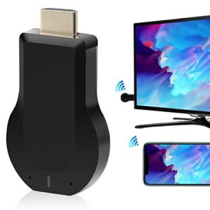 aobeo 4k hdmi wireless display adapter – wifi 1080p mobile screen mirroring receiver dongle to tv/projector receiver support windows android mac ios, black
