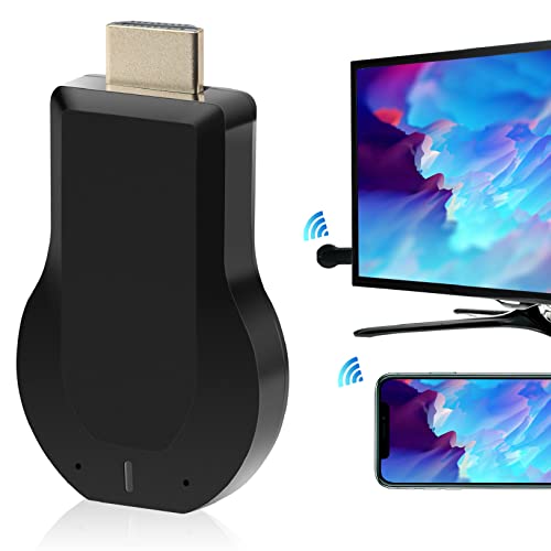 Aobeo 4K HDMI Wireless Display Adapter - WiFi 1080P Mobile Screen Mirroring Receiver Dongle to TV/Projector Receiver Support Windows Android Mac iOS, Black