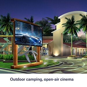 72Inch Video Projection Screen, 72in 16:9 HD Anti Crease Portable Foldable White Projector Screen 4:3 No Crease Movie Projection Screen for Outdoor Indoor Home Theater