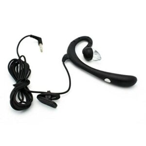 Wired Mono Headset Earphone w Mic Headphone 3.5mm Single Earbud Hands-Free Microphone Over-The-Ear Compatible with Kyocera DuraXV Extreme