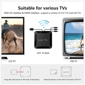 Great Bee Free for Life Android 10 Arabic TV Box for IPTV Quad Core Allwinner H313 1G 8G Smart TV Boxes